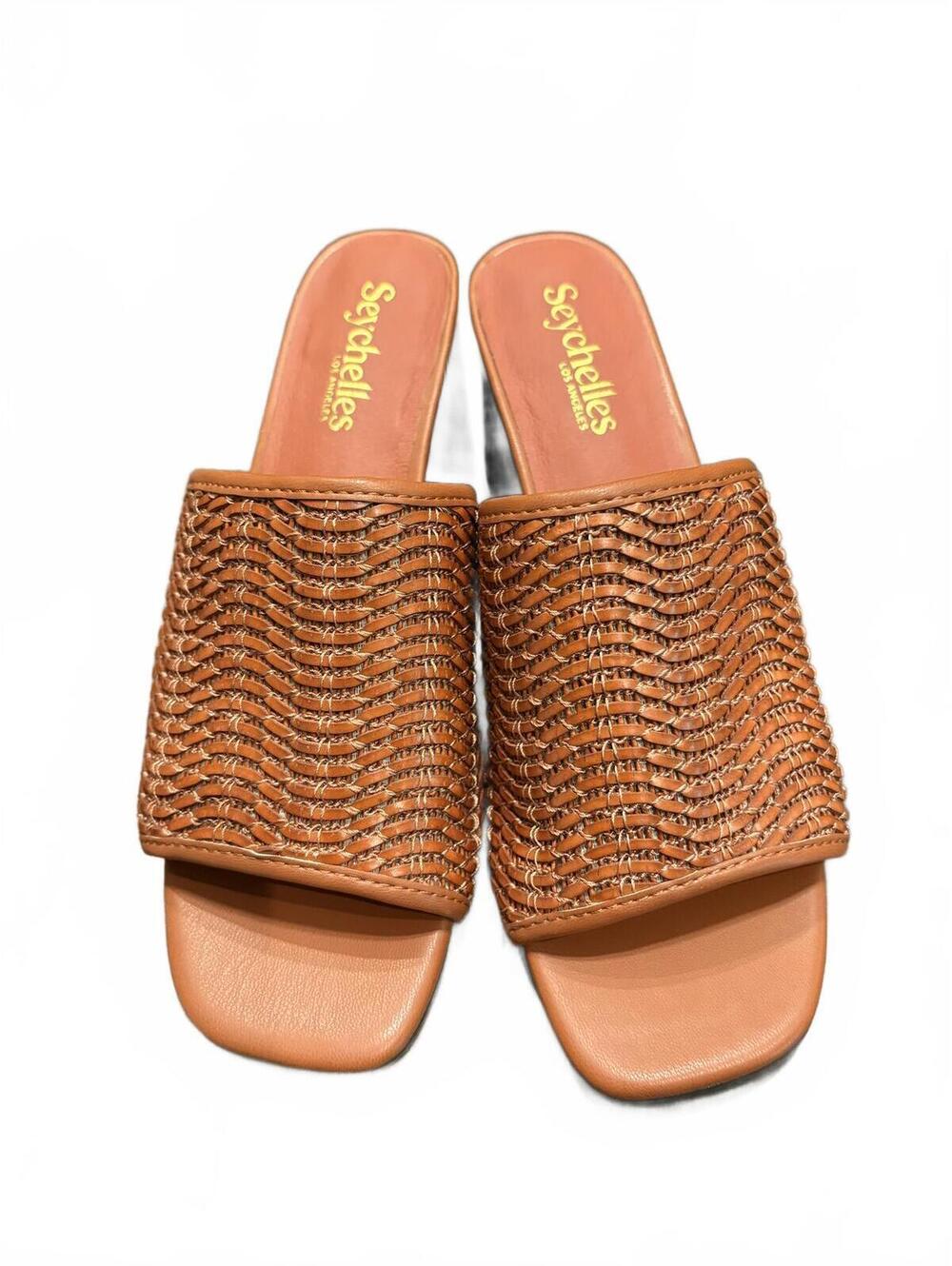 NWOT Seychelles Adapt 3 Block Heel Sandal in Tan size 7
